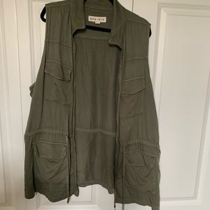 Ava & Viv Army Green Vest